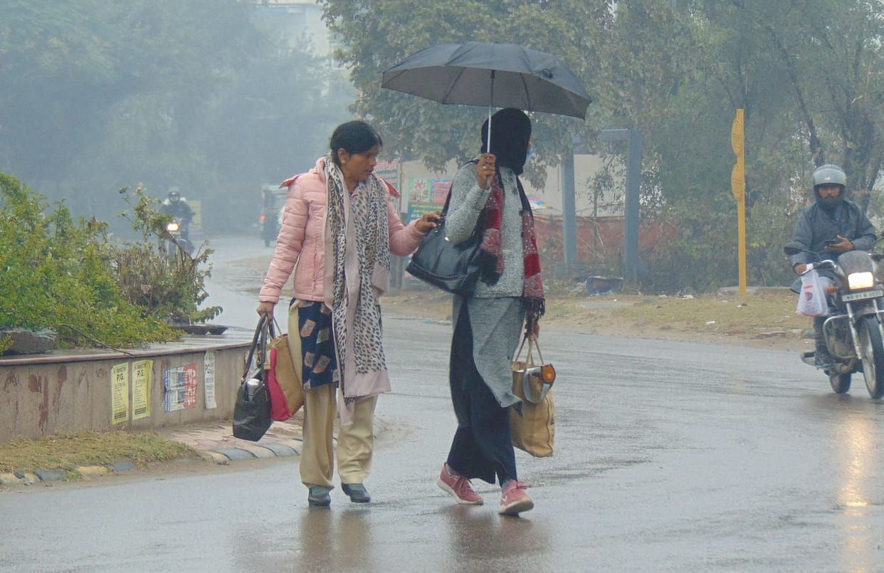 Drizzle throughout the day increased the cold, the maximum temperature dropped by 9.4 degrees