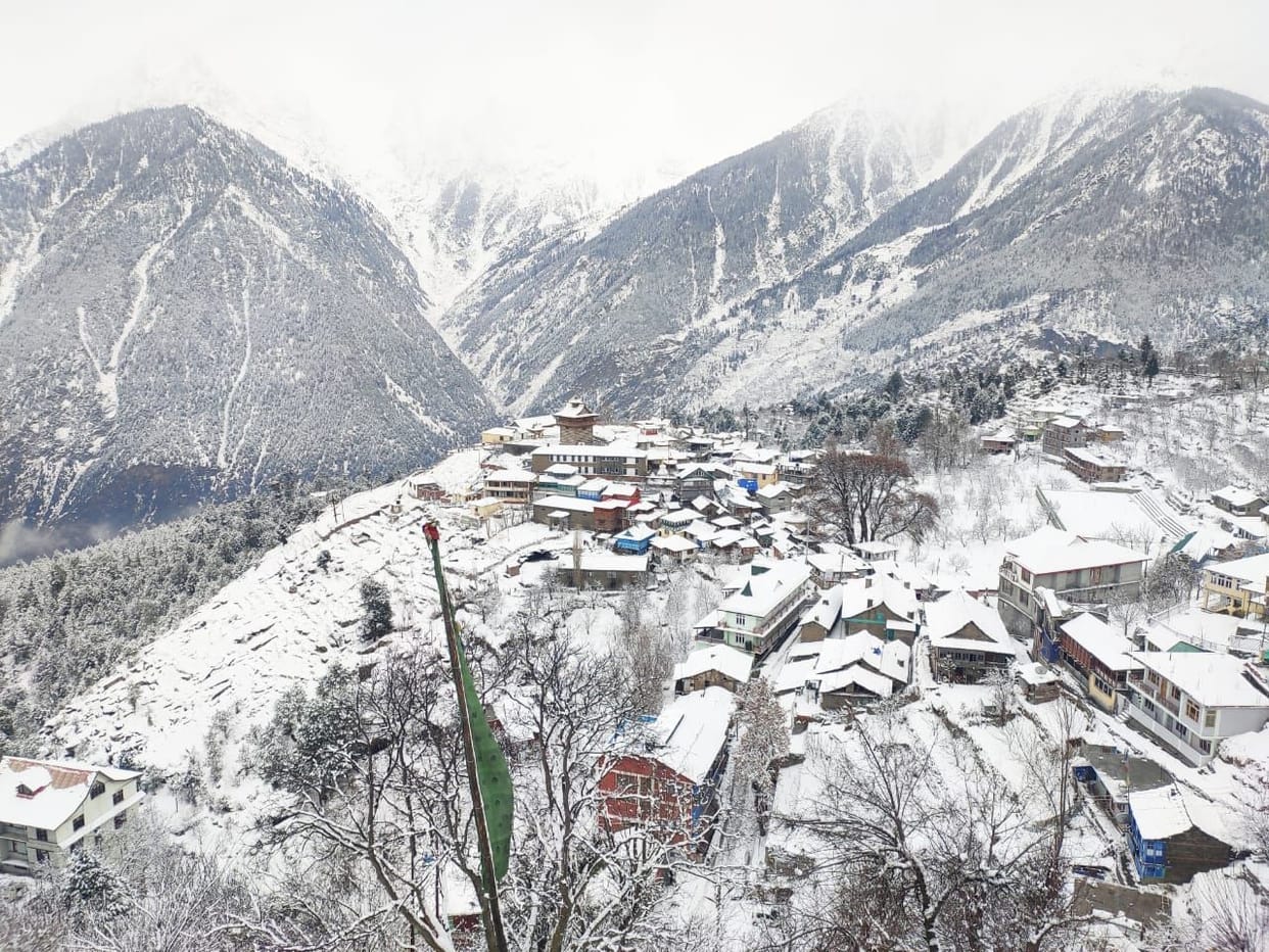 snowfall in kinnaur