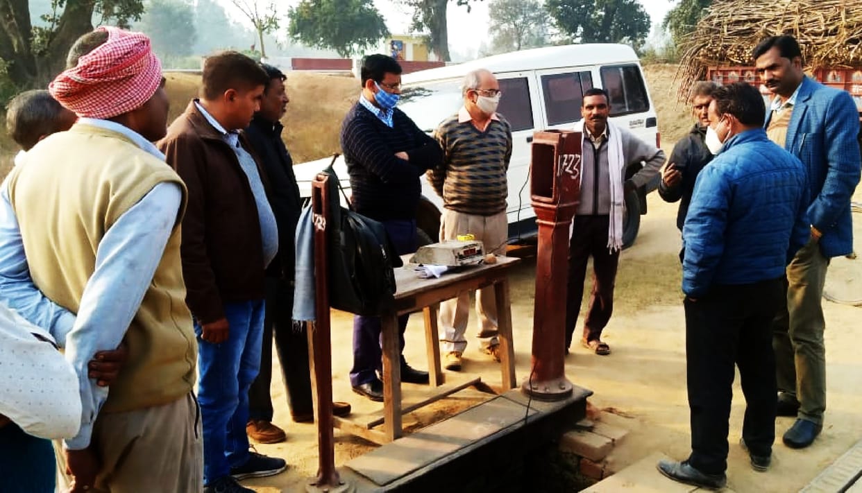 Disturbances found in sugarcane trading at Haidalpur purchasing center