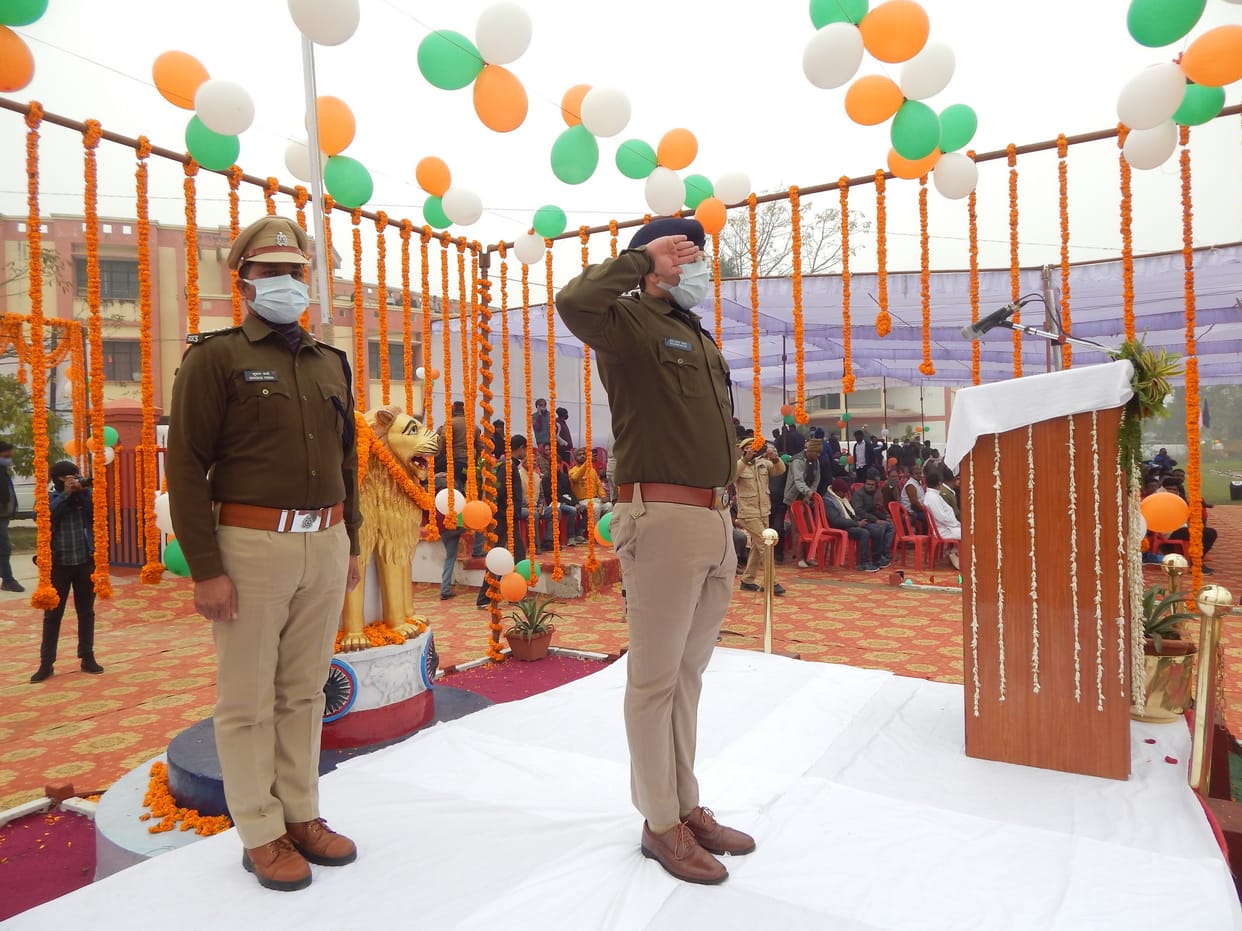 The district got 160 constables, march past and saluted the SP