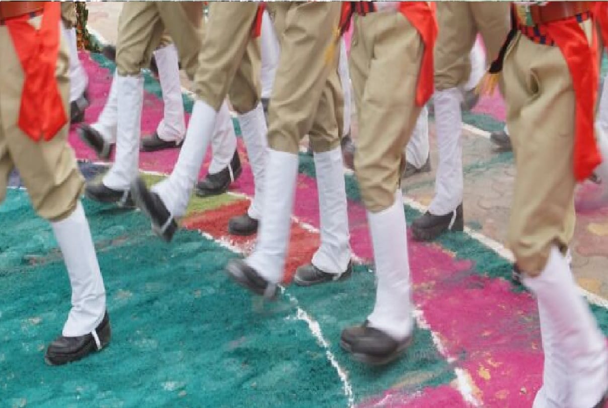 Passing Out Parade of 192 Recruit Constables in Ghaziabad Parents of recruits not called due to Corona