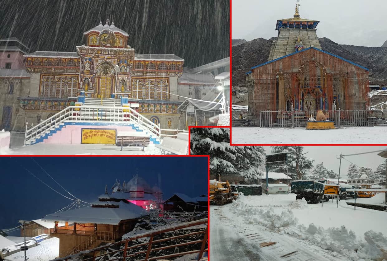 uttarakhand weather update: rain and snowfall in many areas, see photos