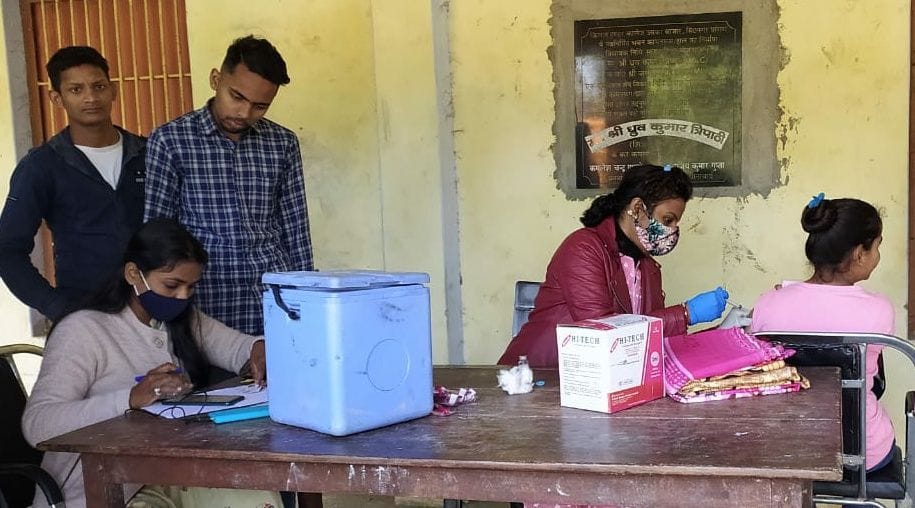 youngsters taken vaccine