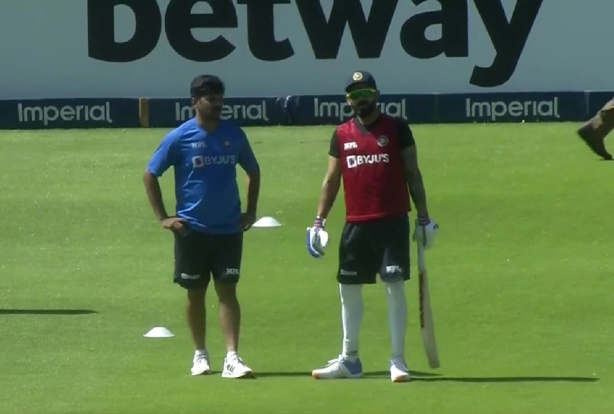 IND vs SA Virat Kohli working hard to make a comeback practiced with head coach Rahul Dravid in Johannesburg watch video