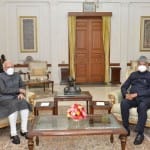 पीएम मोदी ने की राष्ट्रपति से मुलाकात