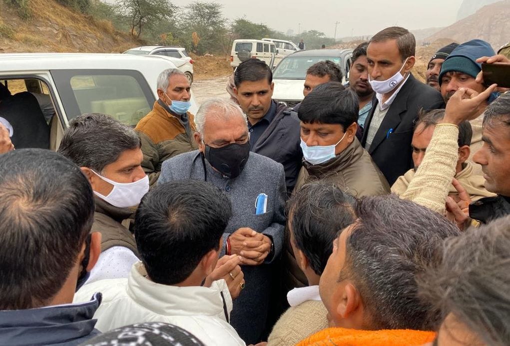Illegal mining also broke miners and temples in Dadam: Hooda