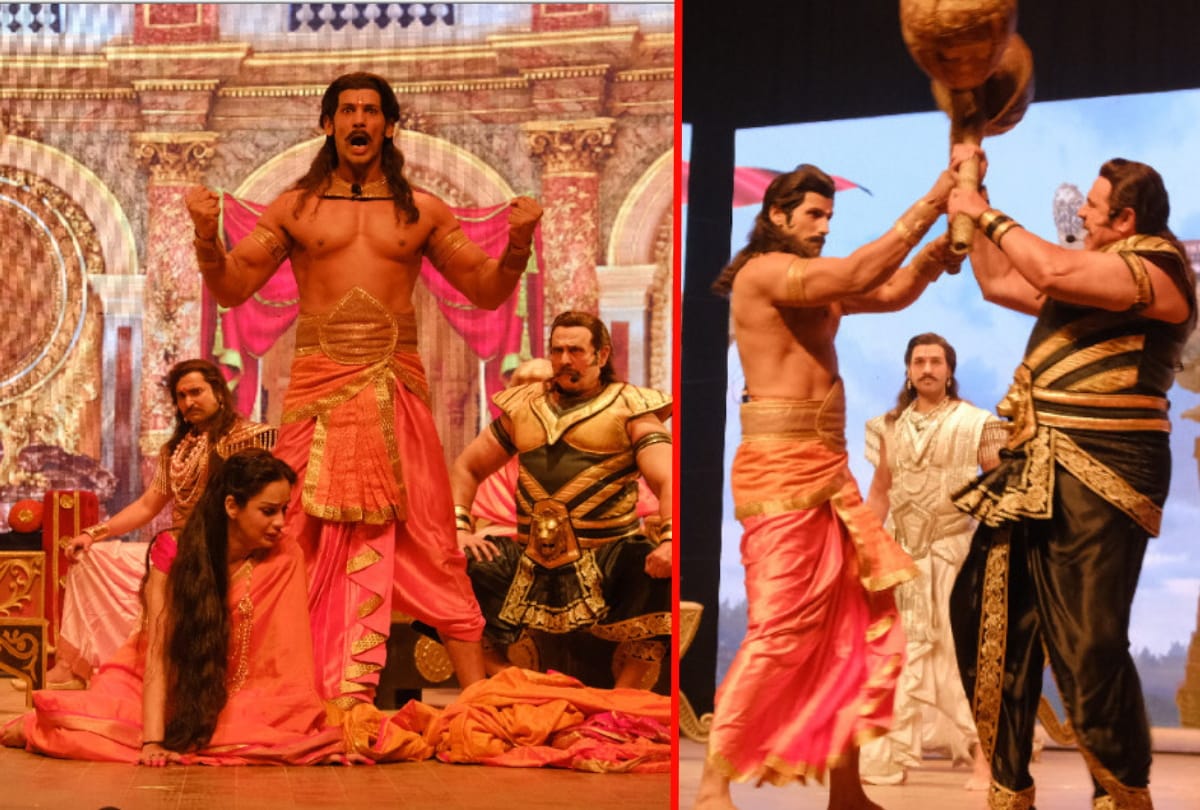 Brilliant presentation of live show Mahabharata The Epic Tale in Rangotsav program at Gorakhpur