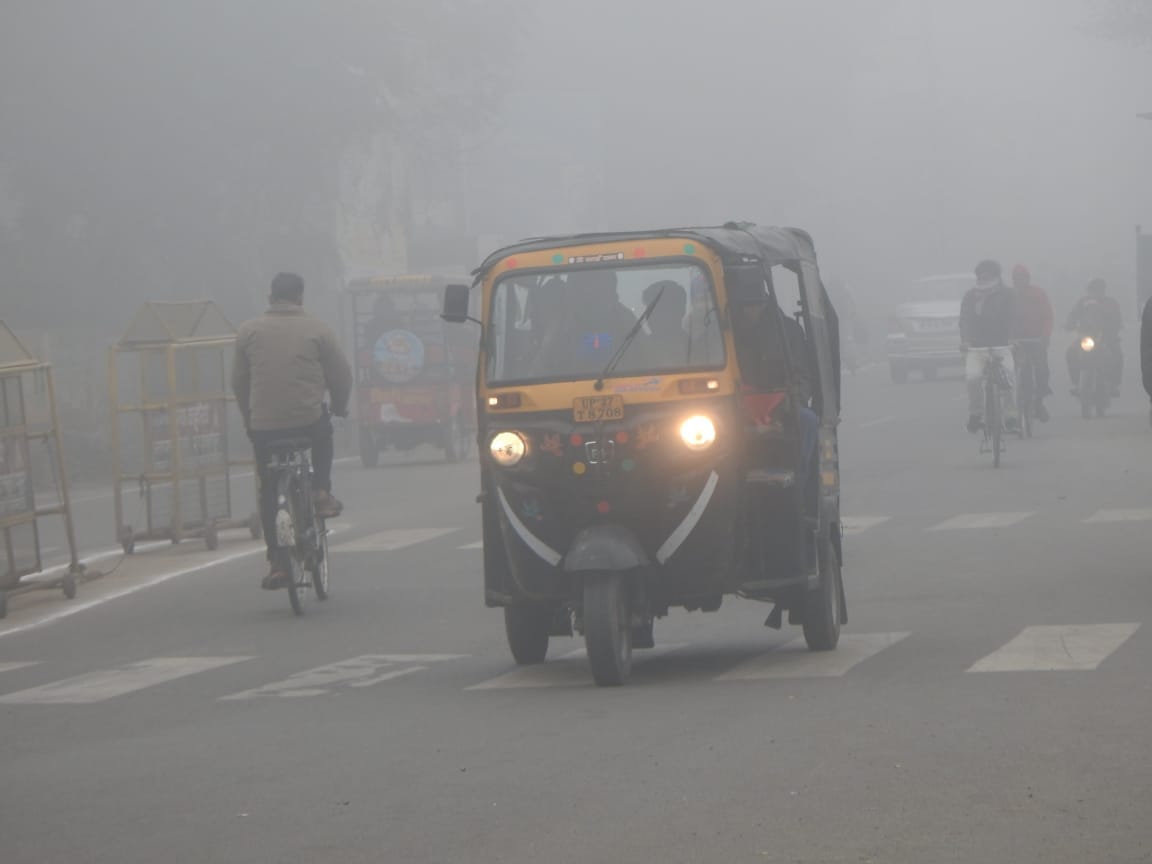 Fog, mist and drizzle increased the chill