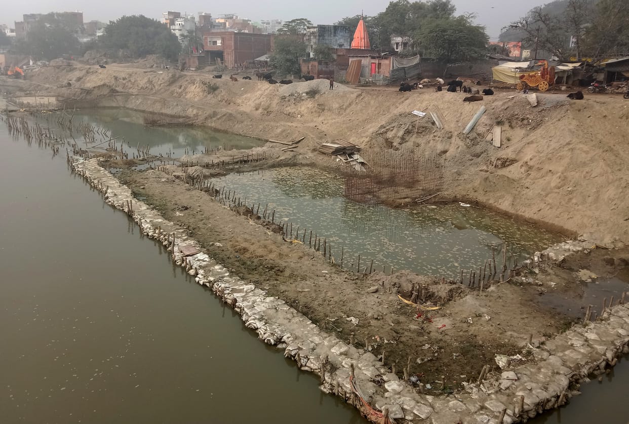 Gomti's crores project submerged in water for the fourth time