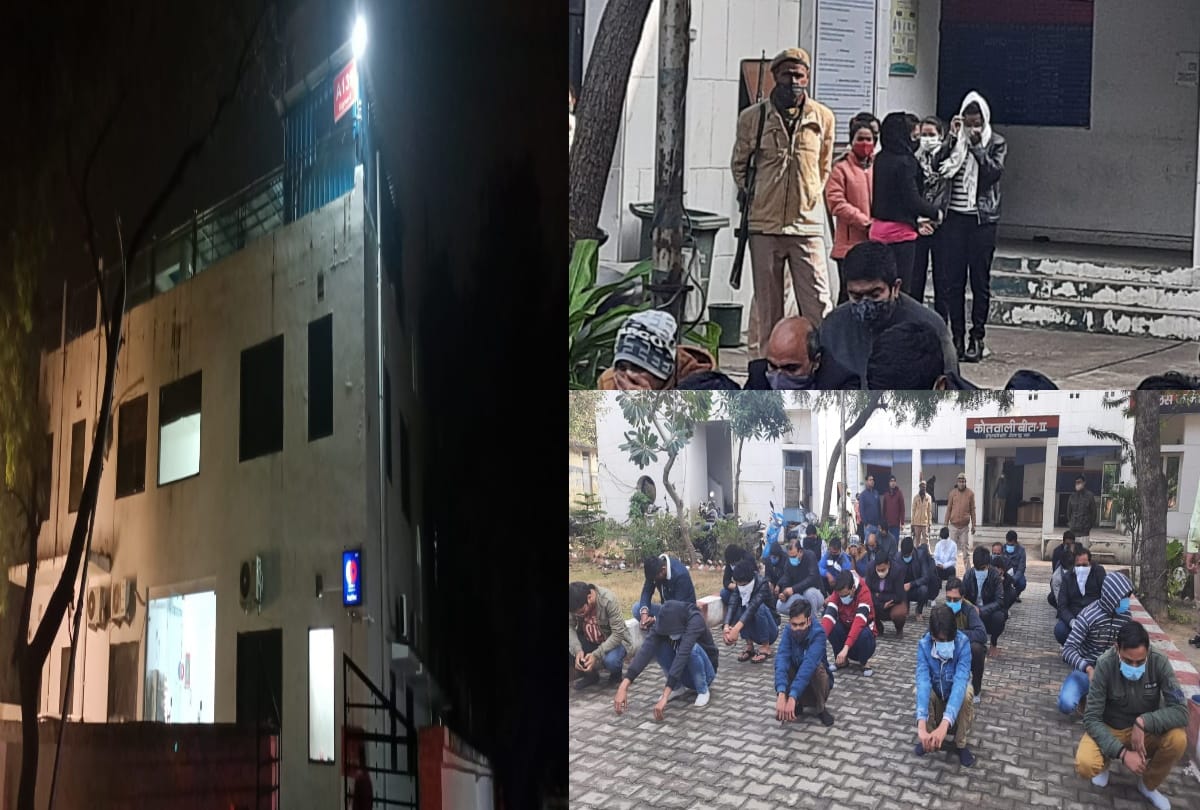 Night curfew rules broken in Greater Noida in hotel basement brothel racket busted during party many alcohol and other sexual products found 36 arrested