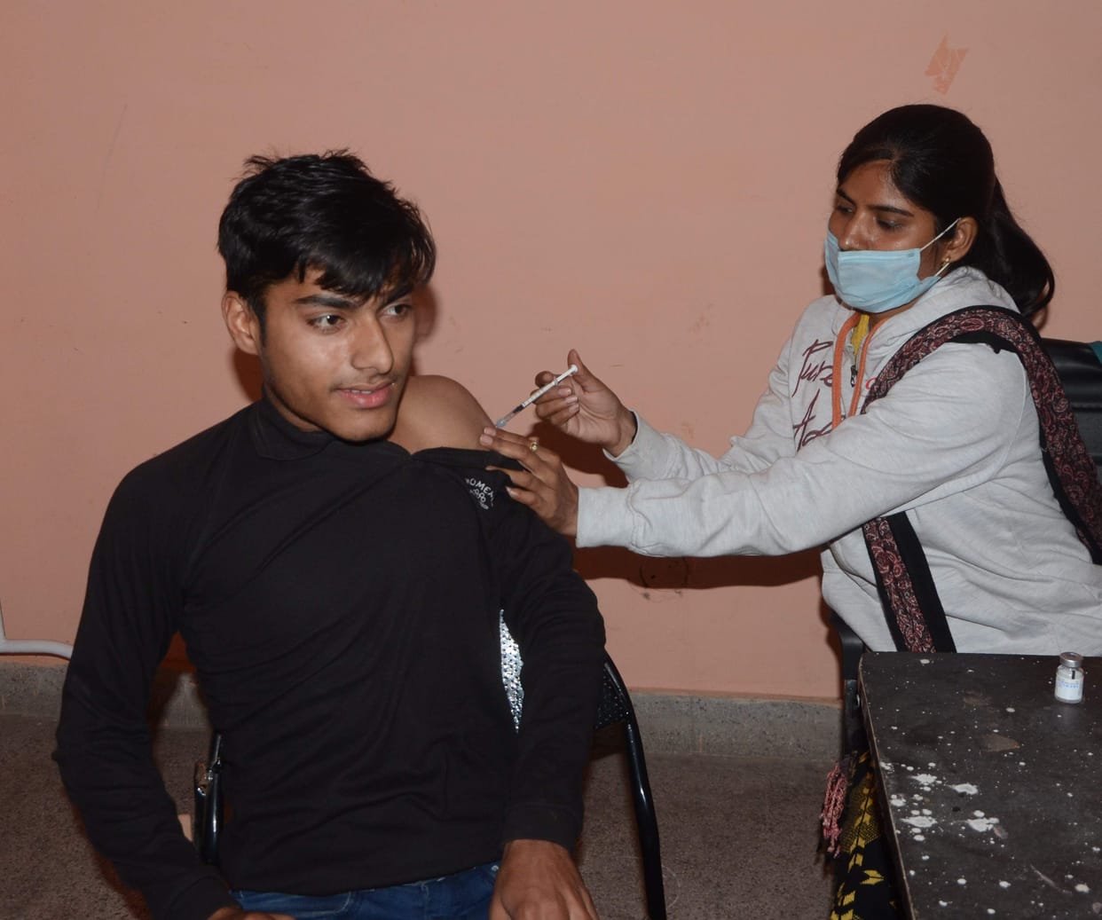 8.79 percent of the target set for adolescent girls and girls was vaccinated in three days
