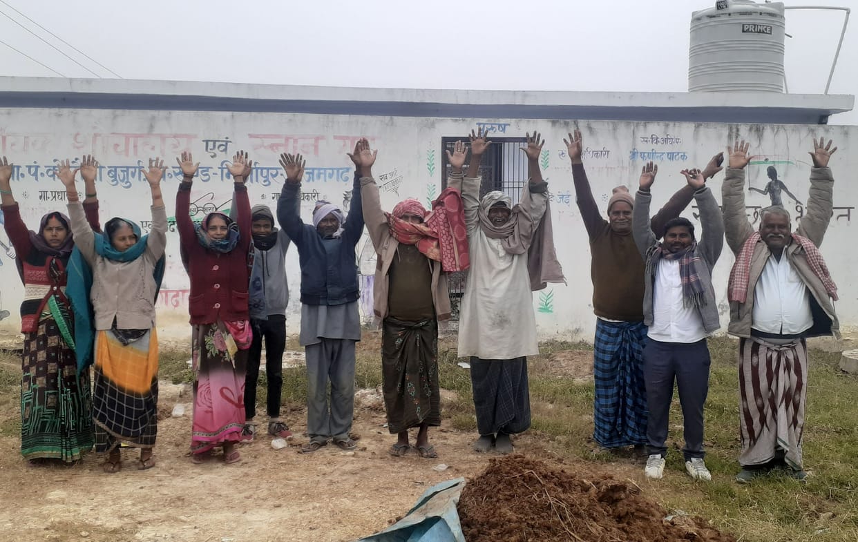 Demonstration demanding opening of community toilets