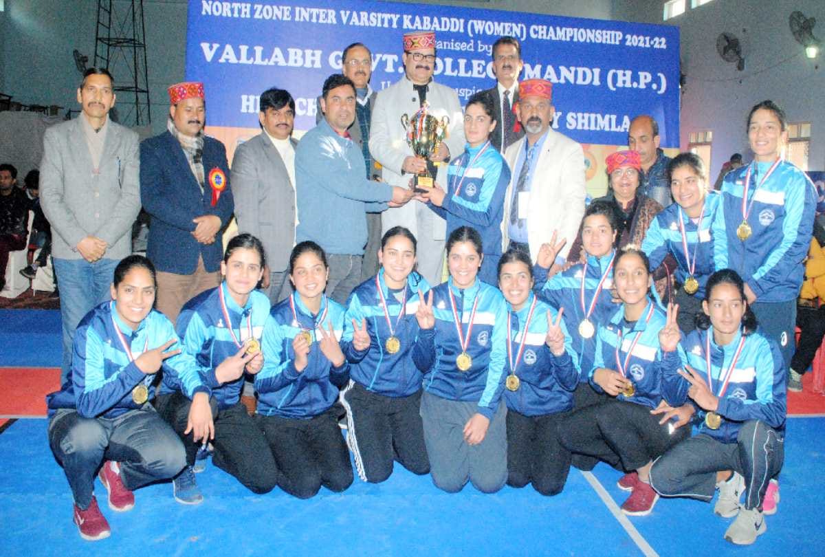 North Zone Inter University Kabaddi Competition: Himachal's daughters hit four