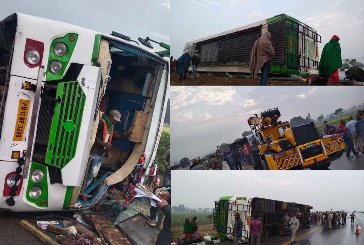 Bus full of passengers overturns on Agra-Lucknow Expressway, eight passengers injured