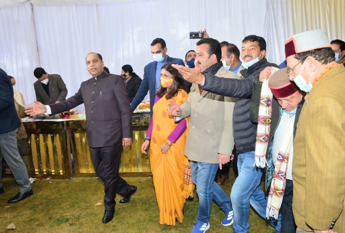 cm jairam thakur celebrate 57th birthday at oakover shimla