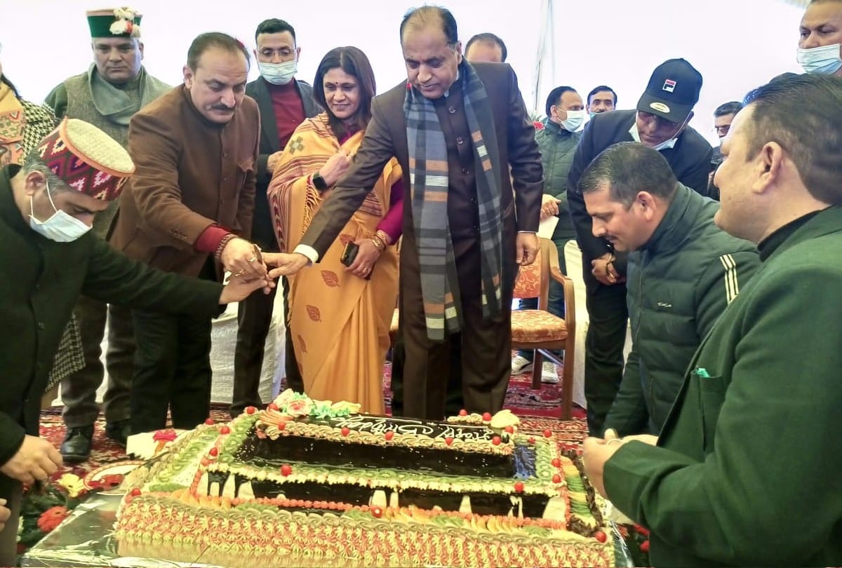 cm jairam thakur celebrate 57th birthday at oakover shimla