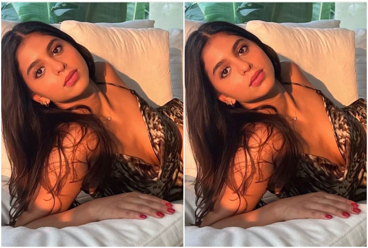 shahrukh khan daughter suhana khan bold look in black off shoulder dress wish her cousin