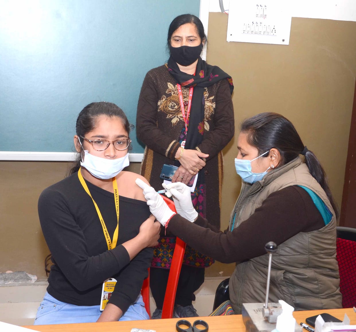 Students excited by vaccination in schools
