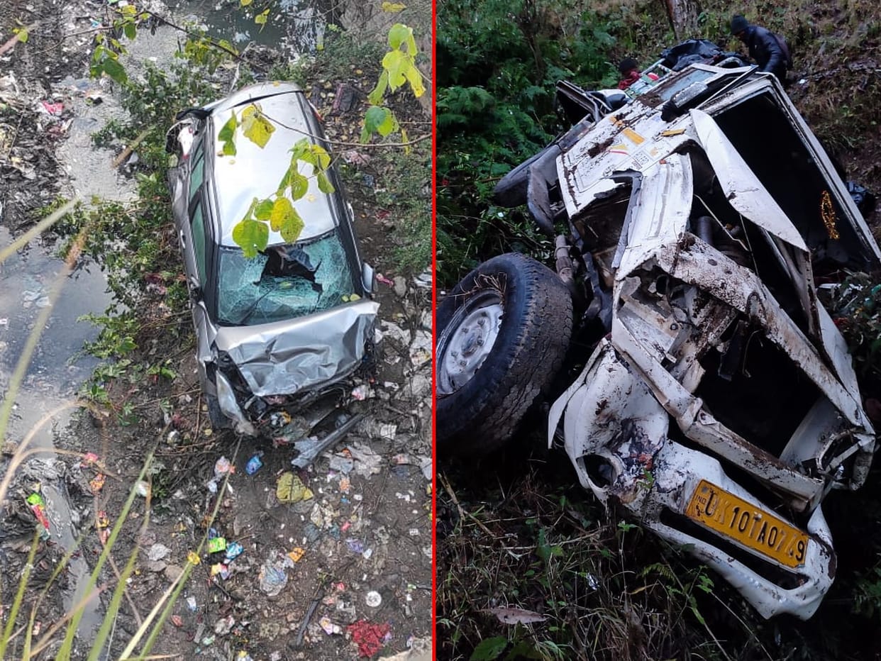 uttarakhand news: road accident in uttarkashi and sahaspur, two died, five injured