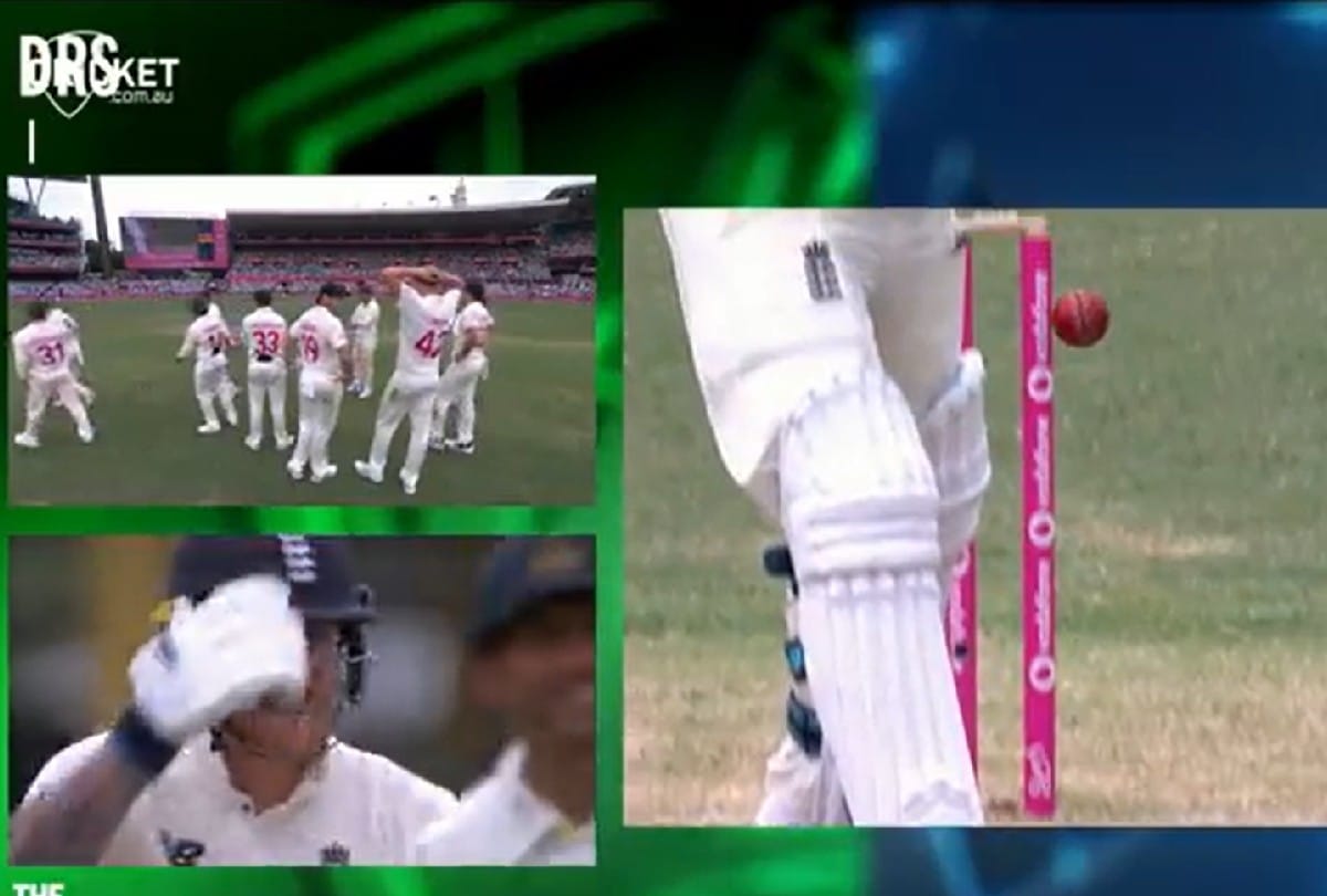 Aus VS Eng Video beg stokes remained not out after ball hitting stump Sachin and Kartik amazed