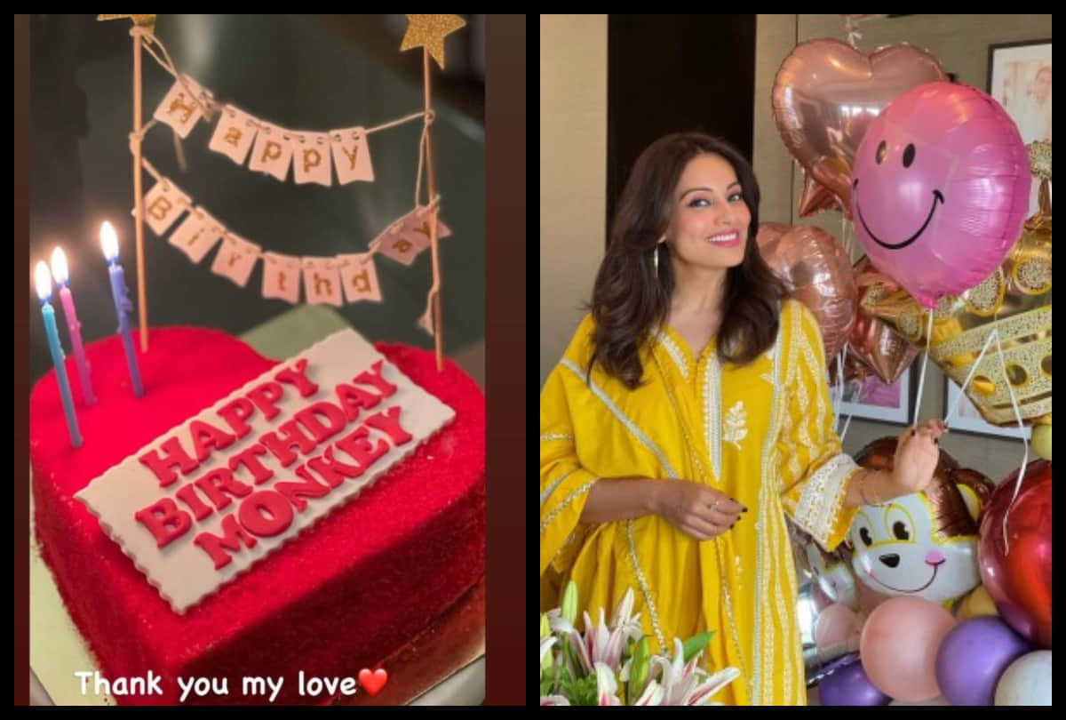 Bipasha Basu celebrating her birthday with husband Karan Singh Grover