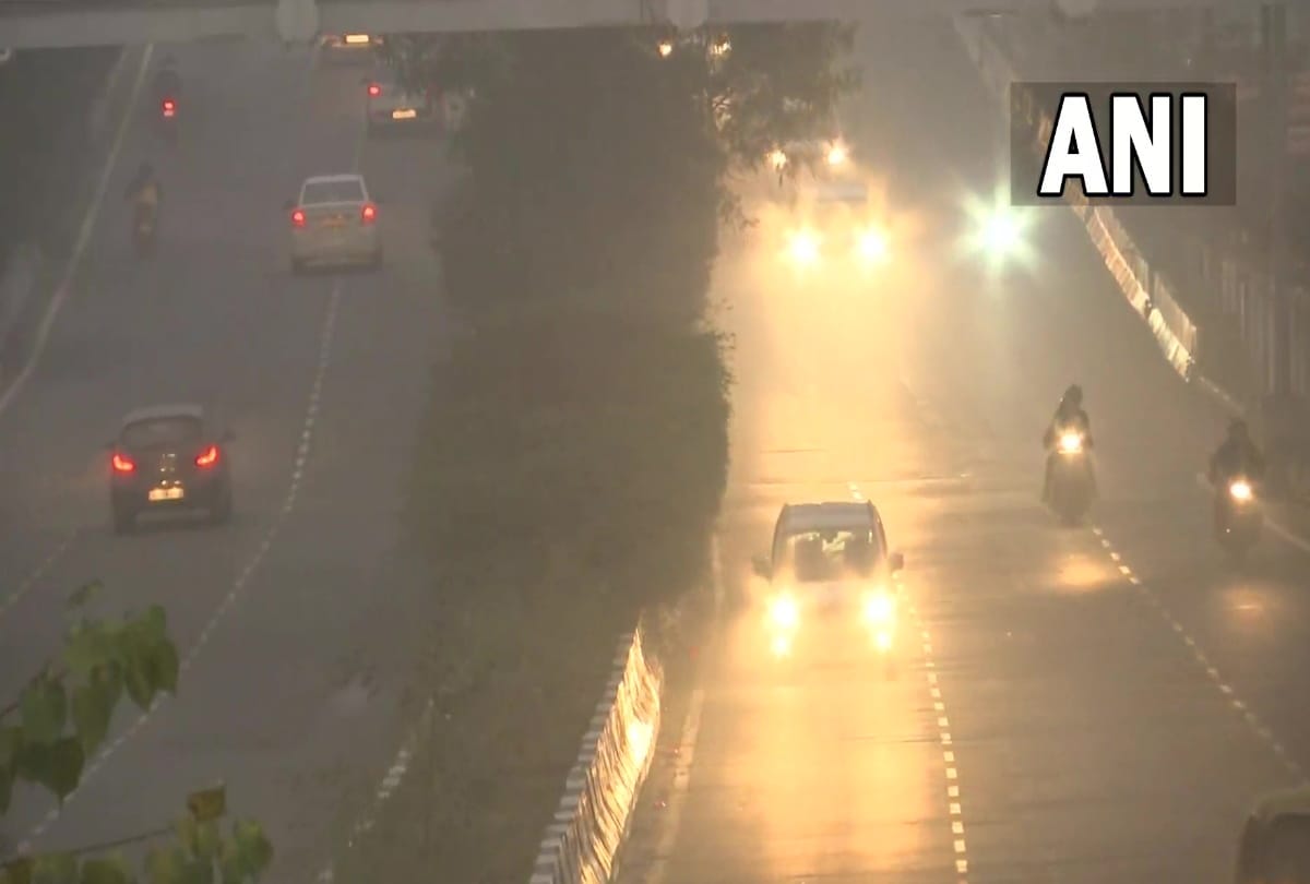 Delhi weather update light rain in many parts cold waves decrease temperature air quality improves to poor category