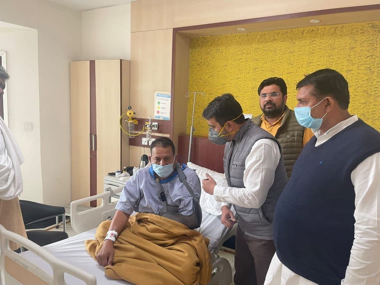 BKU President slipped, shoulder operation