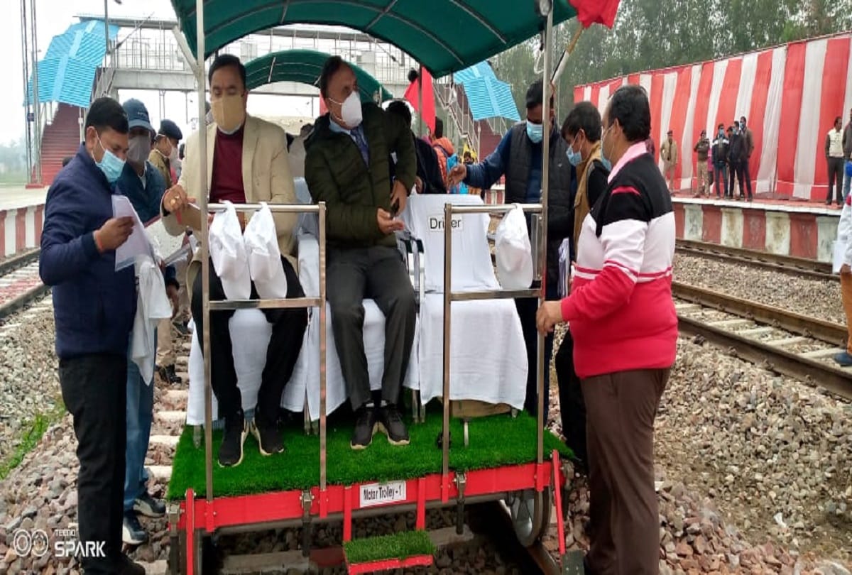 Shahjahanpur: The train ran at a speed of 140 km between Rosa-Bartara the trial was successful