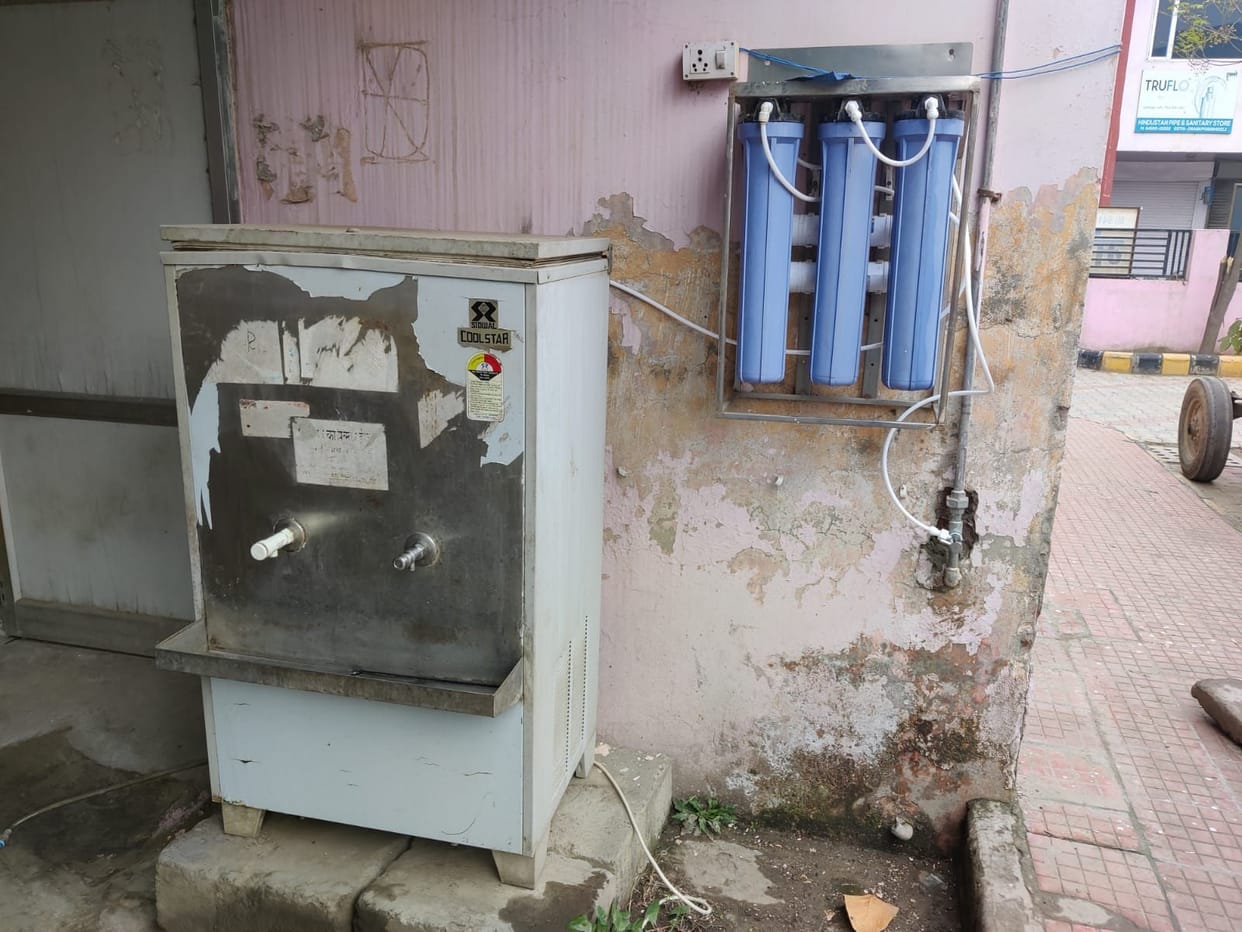 NP administration got the water cooler and RO system repaired for two years