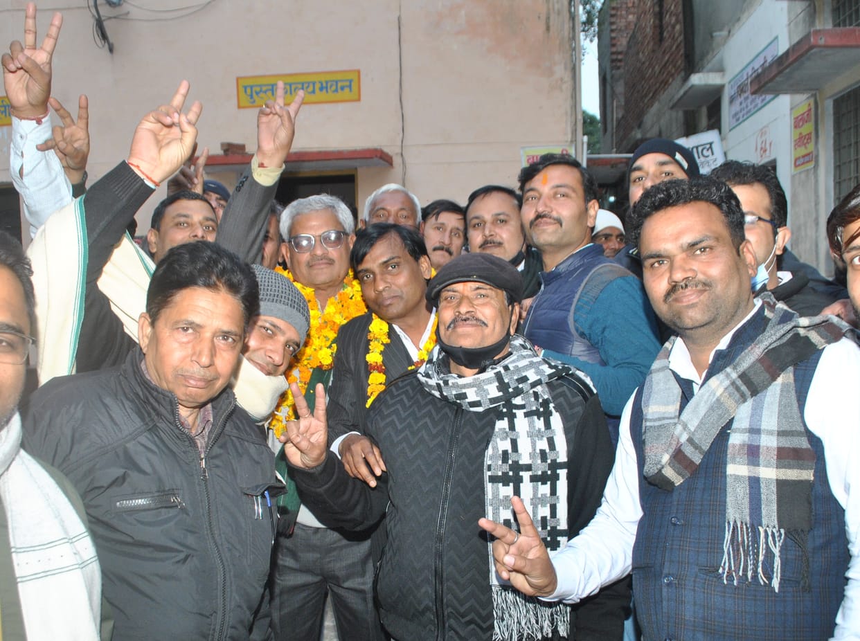 Rakesh became district bar president and Dhirendra became general secretary