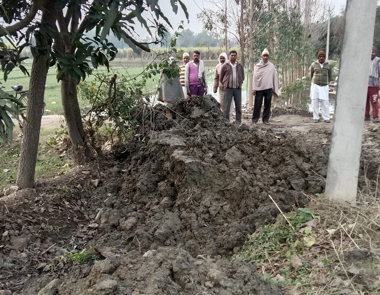 Muzaffarnagar farmers stopped drain water