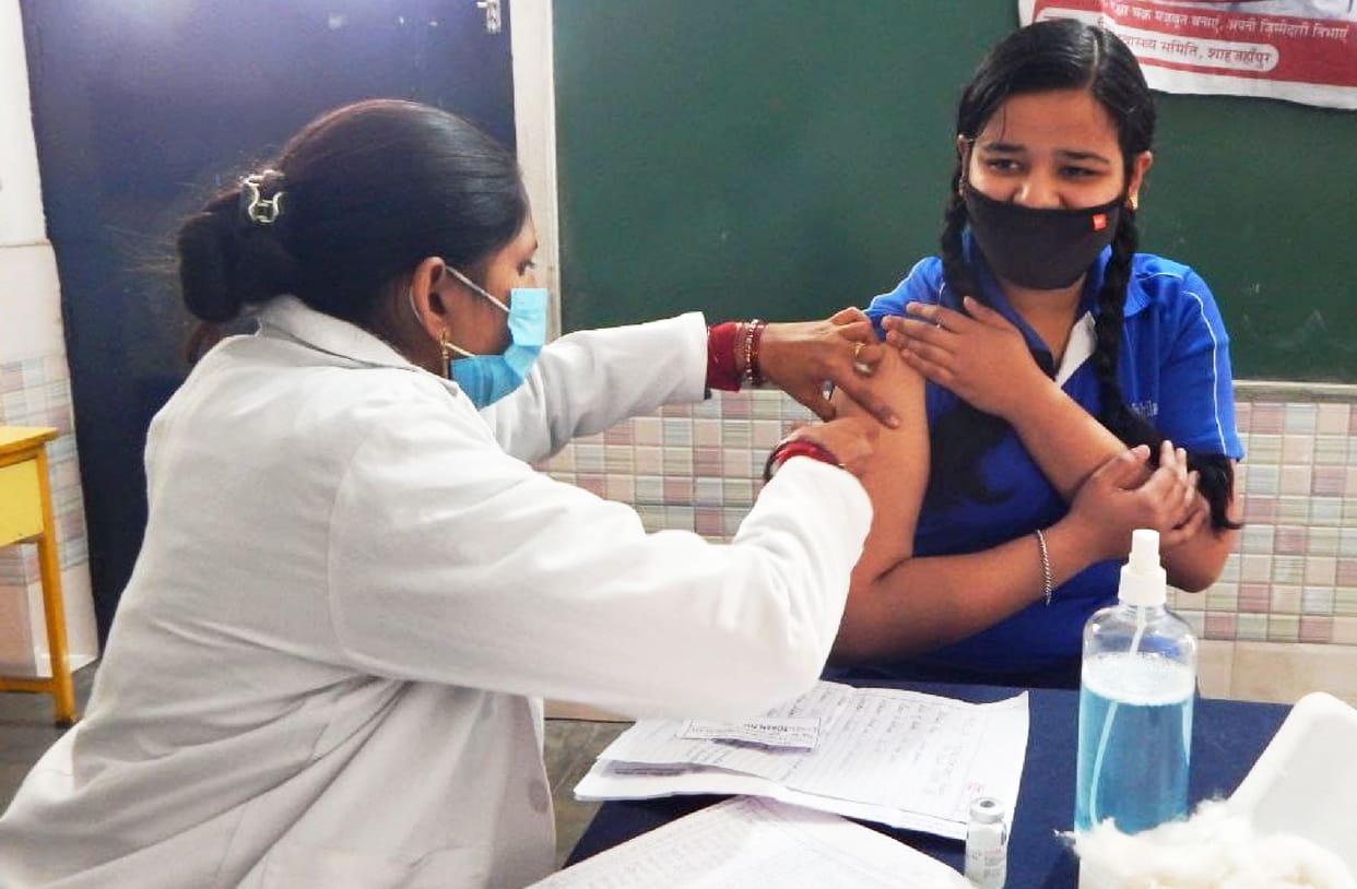 Vaccines given to students by organizing camps in schools