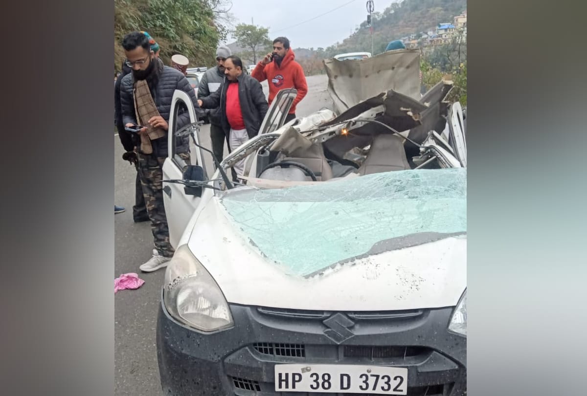 One killed two injured as boulder falls on car in Chamba Himachal Pradesh