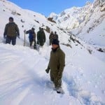 snowfall in uttarakhand: army jawan does their job in minus temperature, see photos
