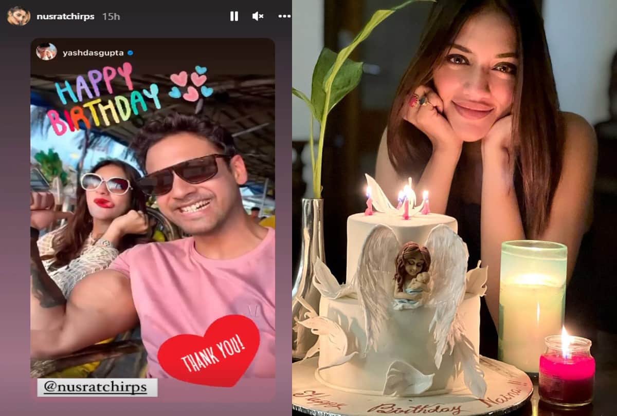 nusrat jahan birthday Yash Dasgupta wished Nusrat Jahan a happy birthday by sharing a beautiful picture