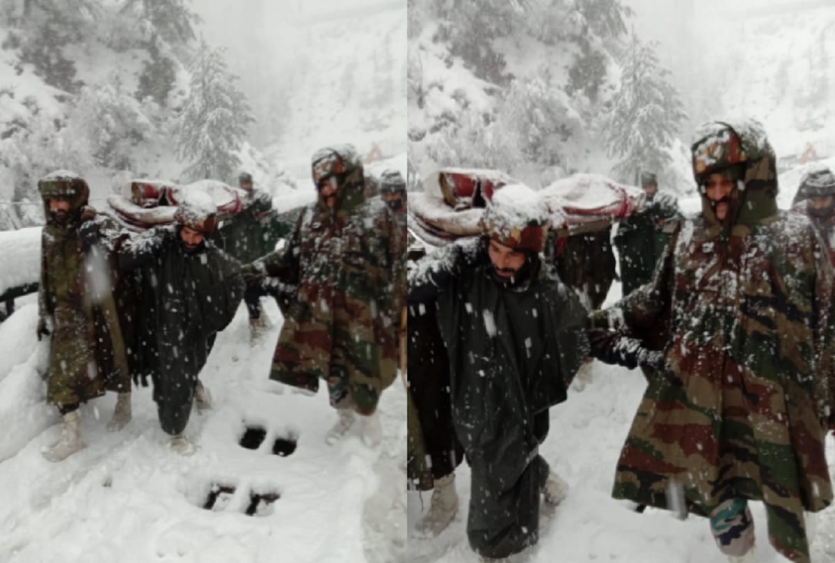 Soldiers posted on the LoC took the hospital to the hospital, walked in 6 km of snowfall