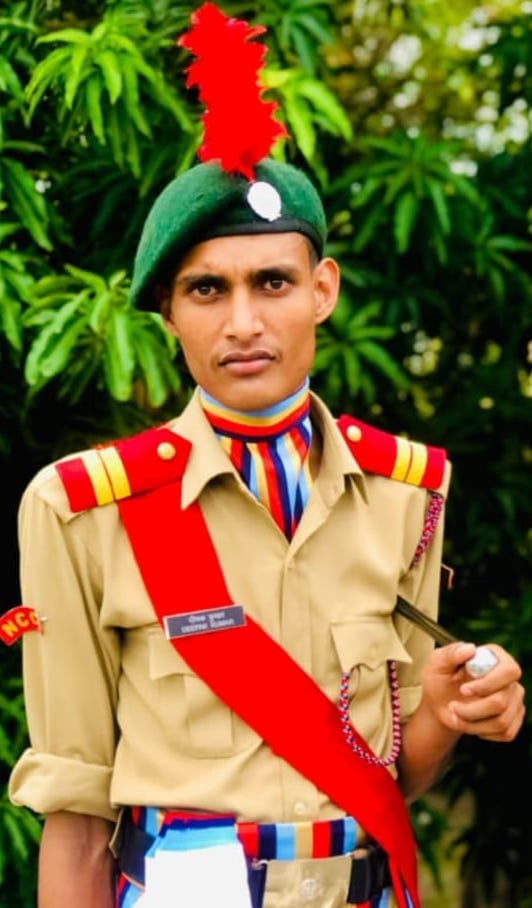 NCC cadet Deepak of Shamli will walk on Rajpath