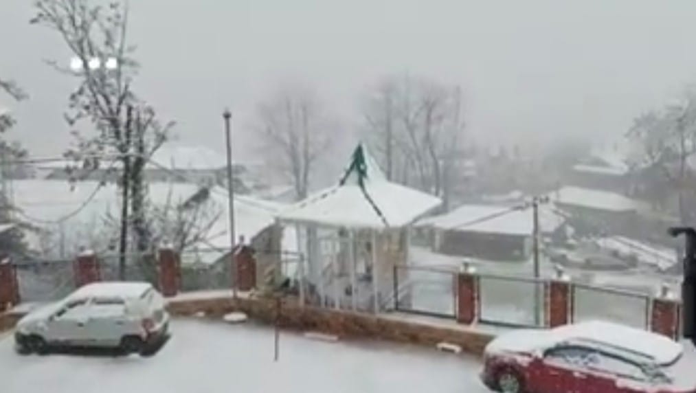 heavy snofall in narkanda and other pleces many road closed