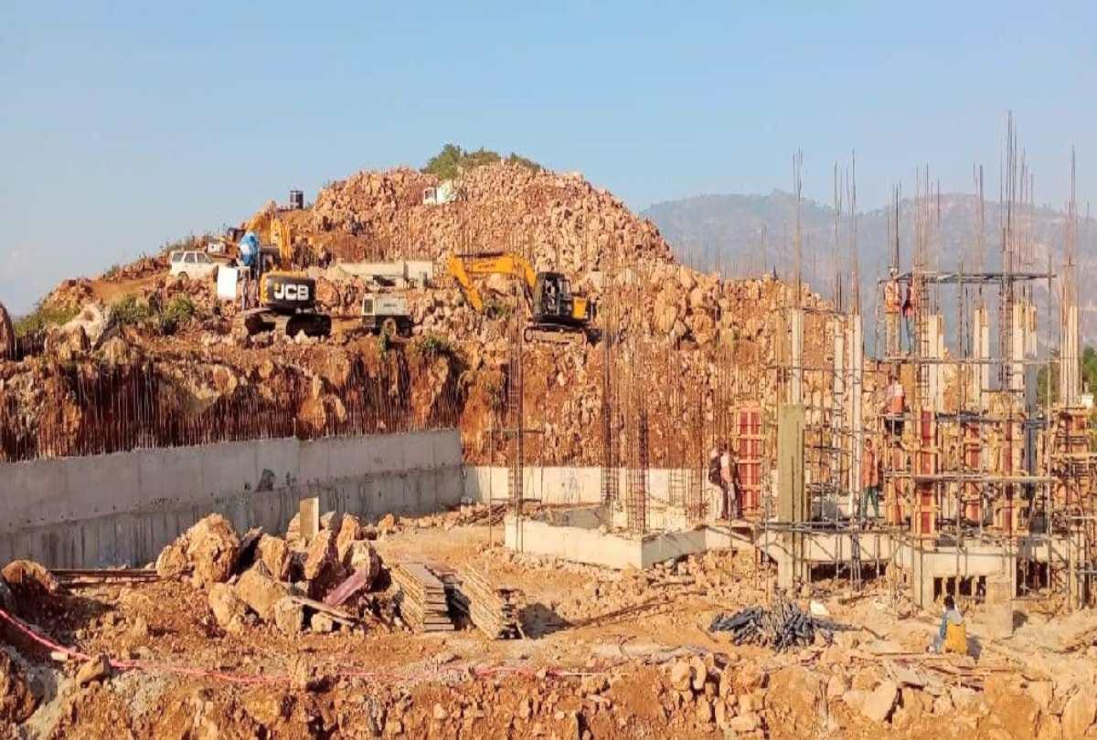 Mandi will be visible in the bhavya Divya Shiv Dham, a glimpse of the Kathkuni style, construction is going on in nine hectares, see photos