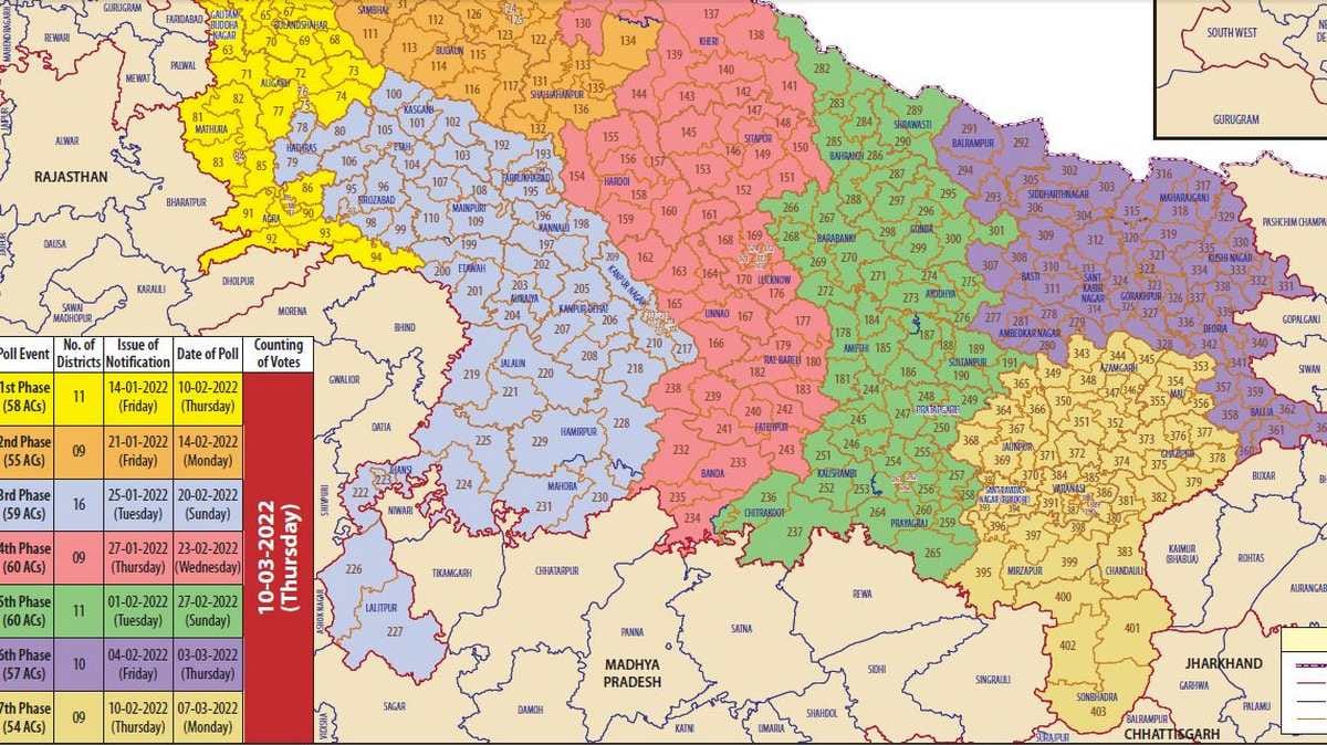 UP Election 2022 Date: assembly election will be held in seven phase know about purvanchal district including azamgarh ballia varanasi