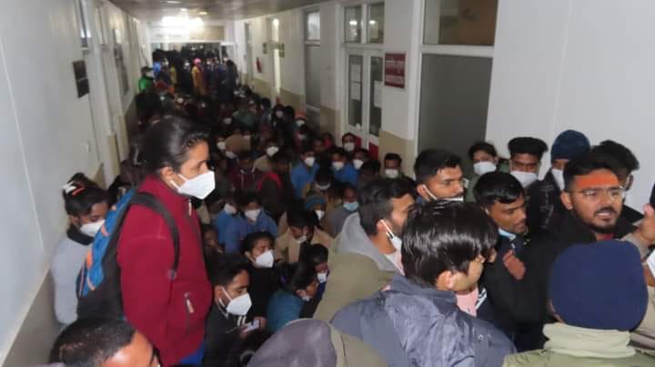uttarakhand news: angry worker furor in aiims rishikesh
