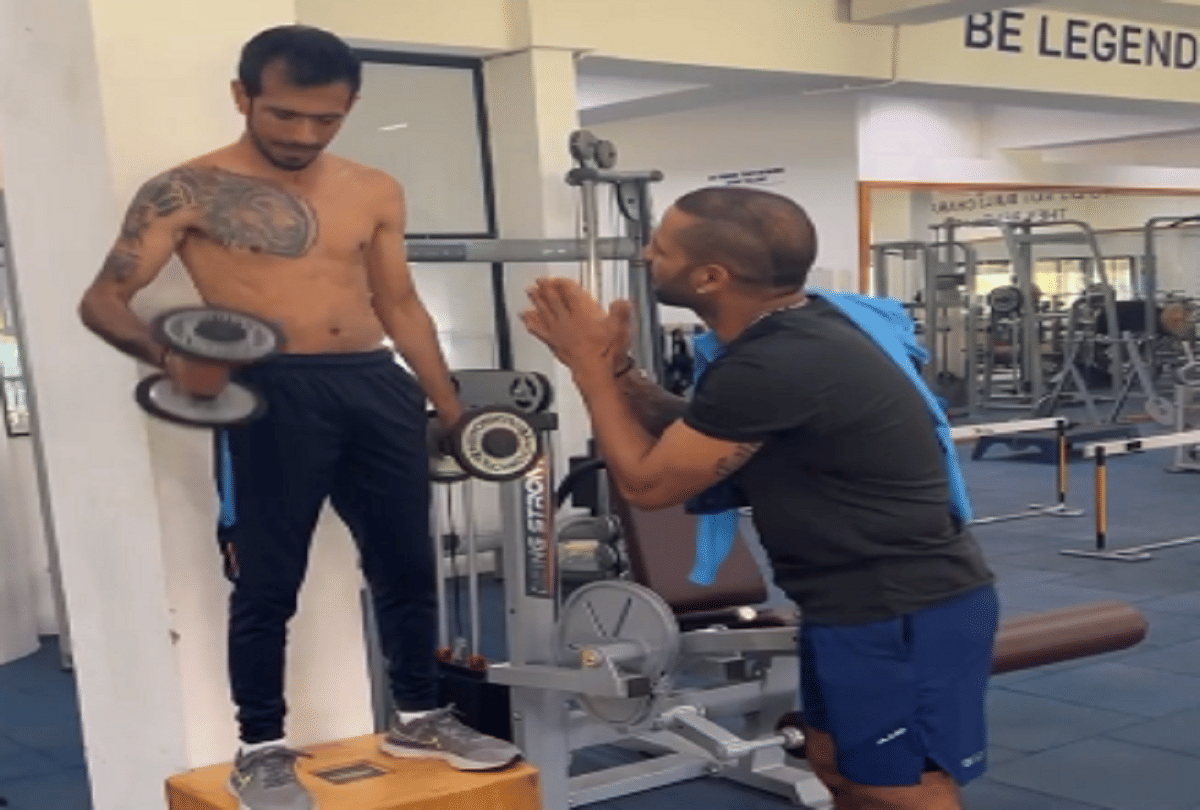 Shikhar dhawan and Yuzvendra chahal instagram reels video goes viral