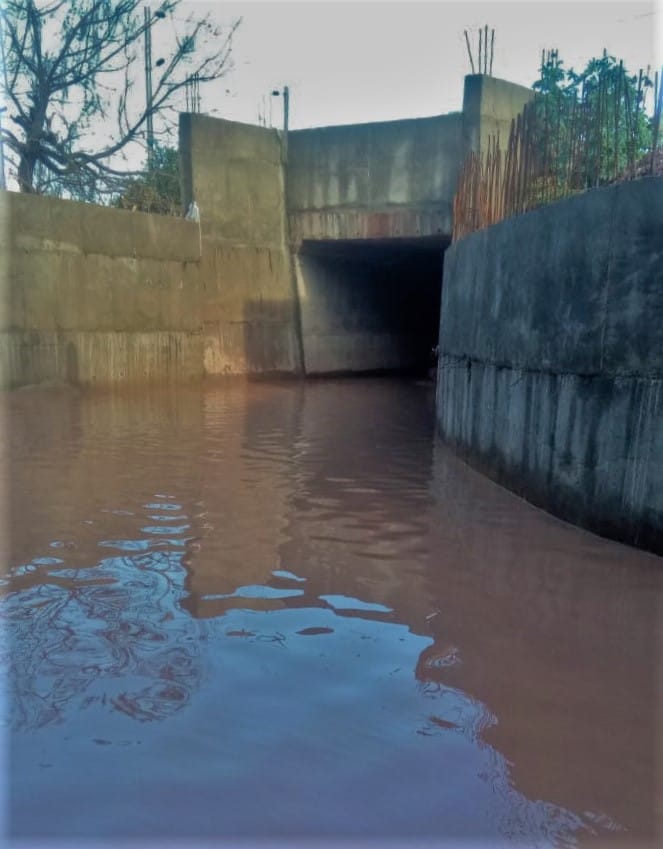 Railway underpass: facilities not found, problems started knocking