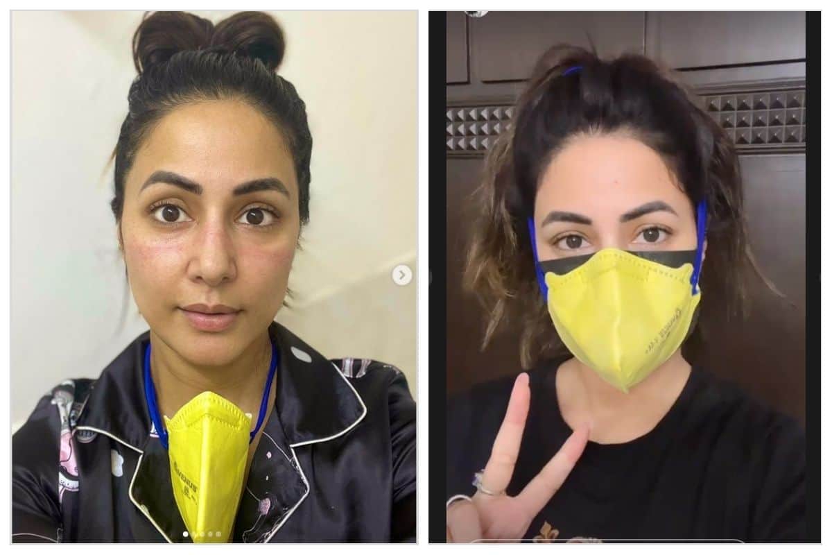 Hina Khan family tested positive for COVID-19 actress got red marks on face because of wearing mask