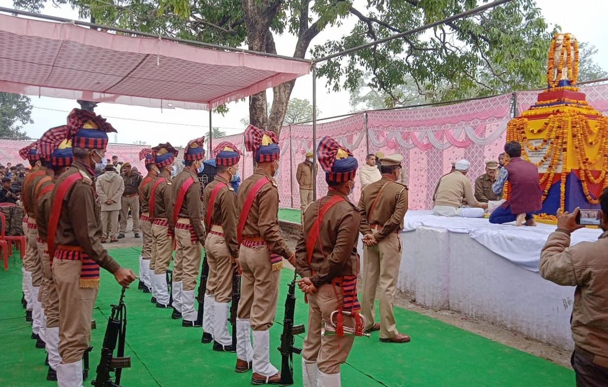 Salute given to martyr police personnel who eliminated Kachi gang