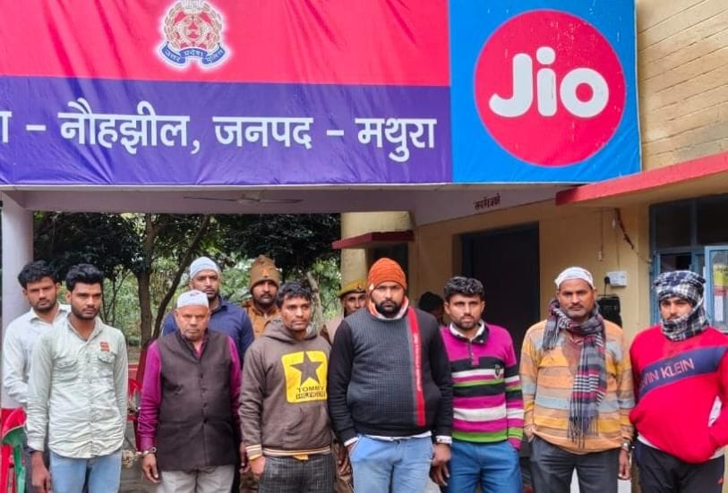 Mathura: 9 accused arrested during ration distribution in Ikhu