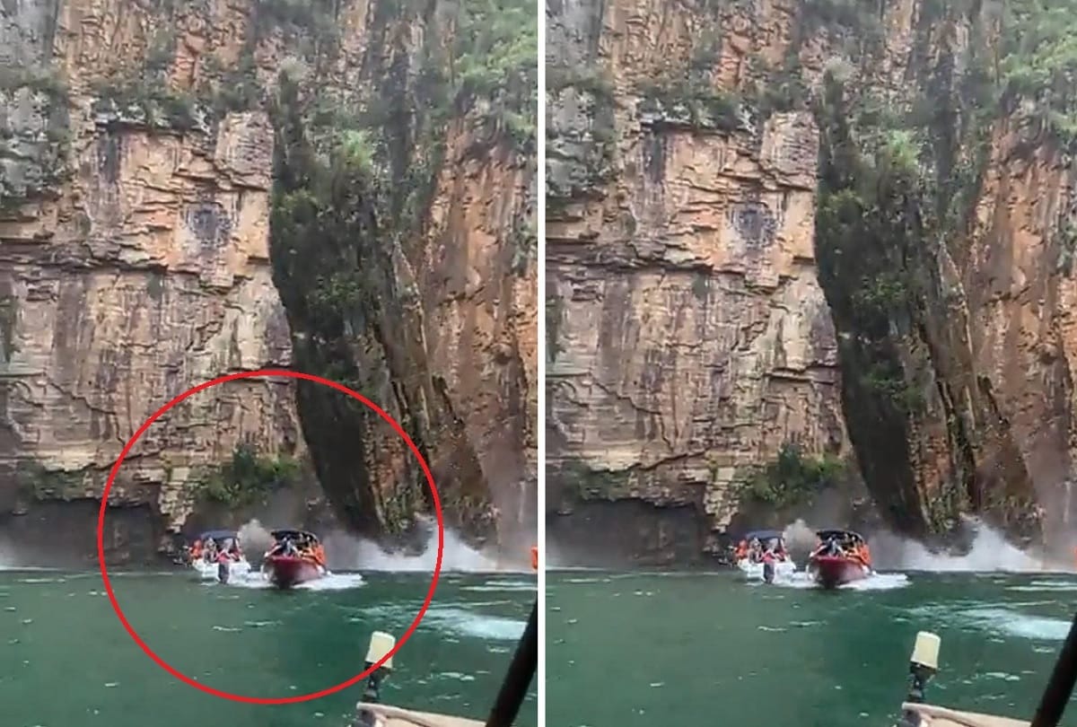 five people were killed and 32 were injured after a boulder collapsed in the Brazil