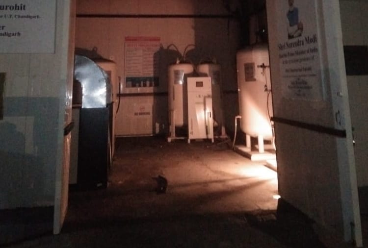 Fire broke out at Oxygen Generator Plant of Government Multi Specialty Hospital of Chandigarh 