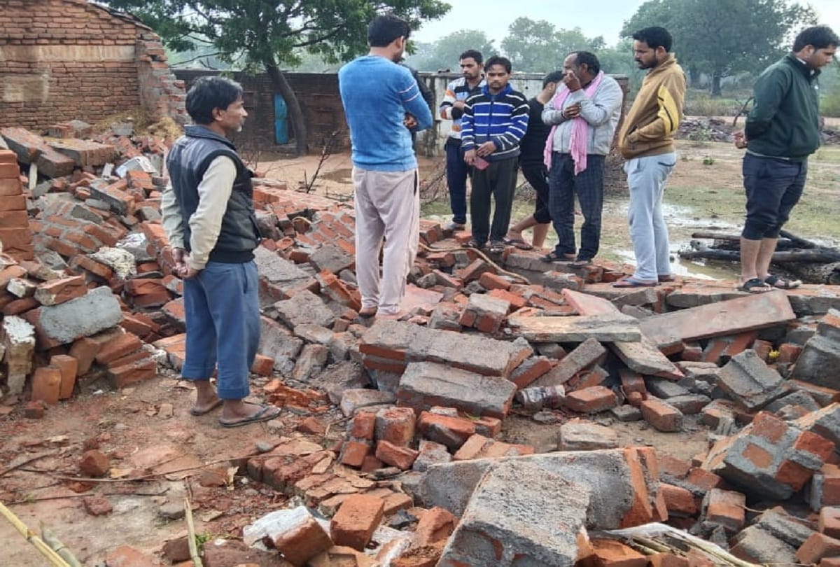 House collapsed in rain and storm in Lalitpur