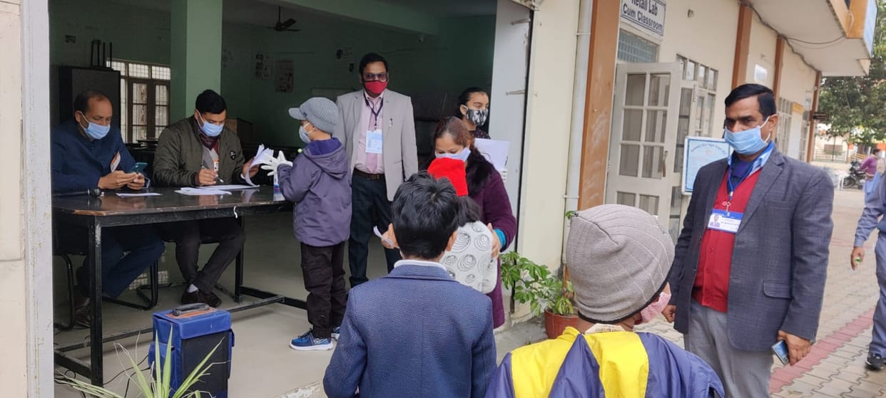 534 students participated in sainik school exam in nari una